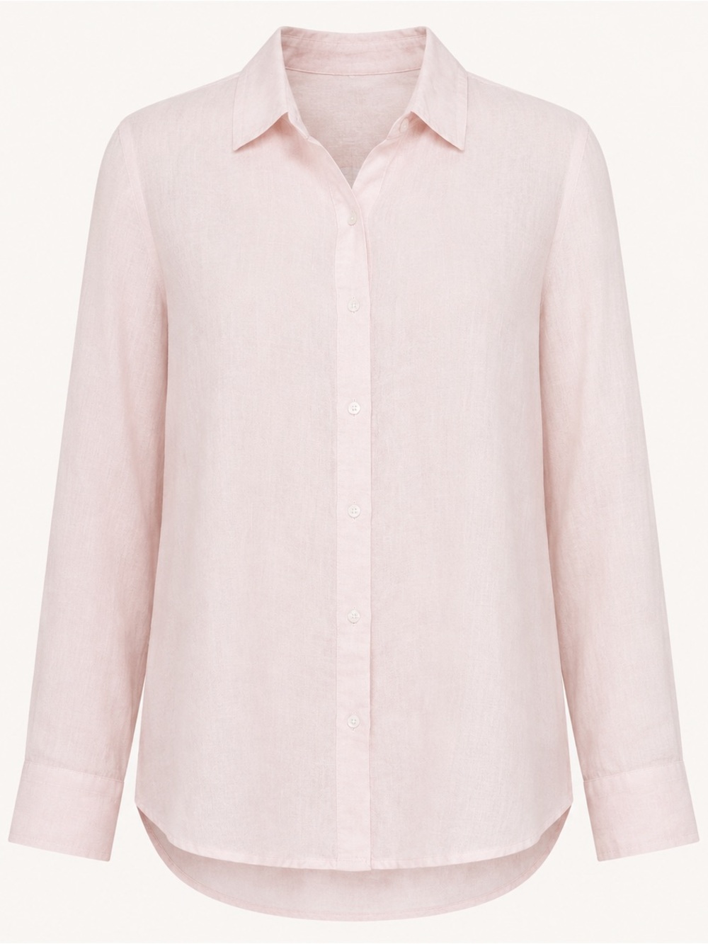 J. McLaughlin Pink 100% Linen Button Down Shirt Blouse Size M - Picture 3 of 9